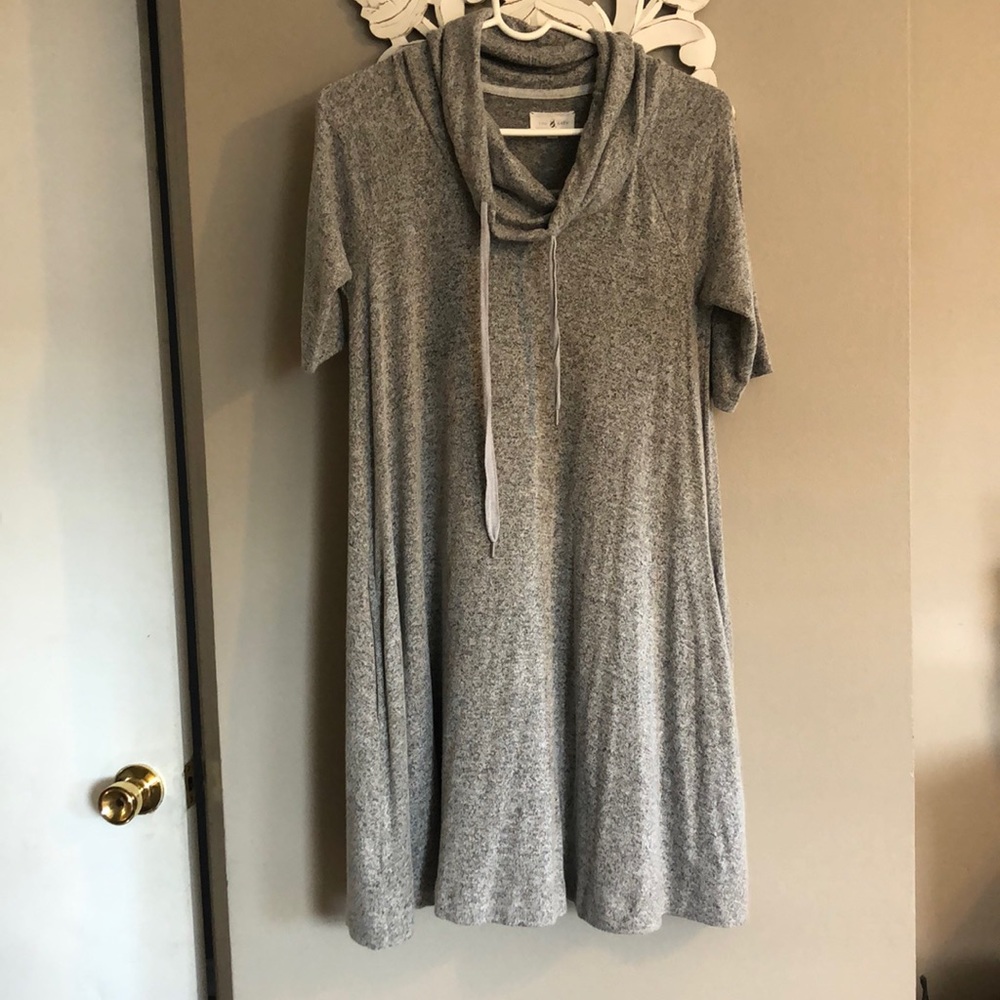 Lou and Grey soft funnel neck dress